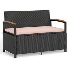 Tangkula 46 Gallon Outdoor Bench with Storage