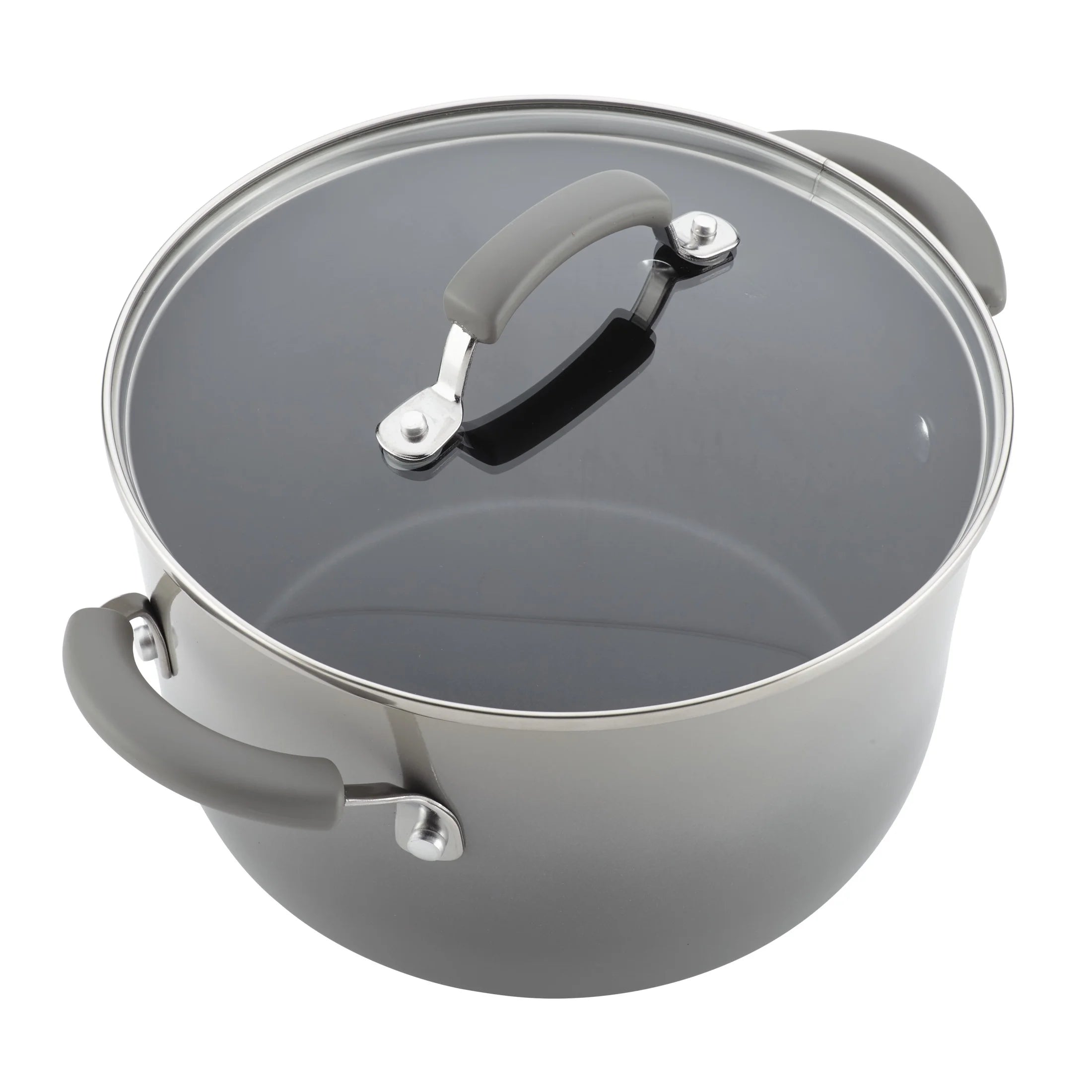Rachael Ray 15 - Piece Nonstick Pots and Pans Set/Cookware Set, Marine Blue